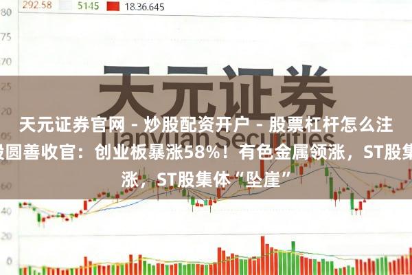 天元证券官网 - 炒股配资开户 - 股票杠杆怎么注册 蛇年A股圆善收官：创业板暴涨58%！有色金属领涨，ST股集体“坠崖”