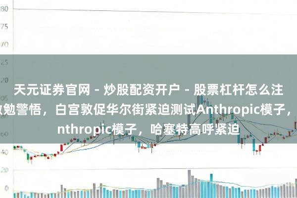 天元证券官网 - 炒股配资开户 - 股票杠杆怎么注册 AI网罗风险激勉警悟，白宫敦促华尔街紧迫测试Anthropic模子，哈塞特高呼紧迫