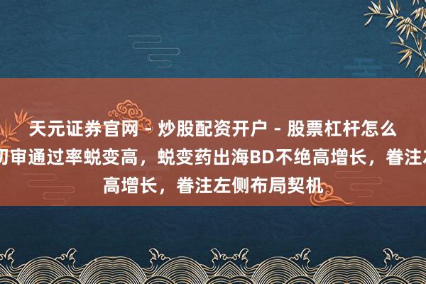 天元证券官网 - 炒股配资开户 - 股票杠杆怎么注册 保目次初审通过率蜕变高，蜕变药出海BD不绝高增长，眷注左侧布局契机